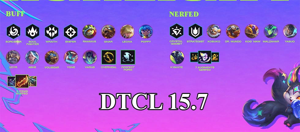 DTCL 15.7: Bản cập nhật TFT ngày 22/10