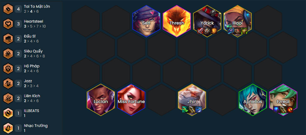 Đội hình Ezreal Tai To Mặt Lớn