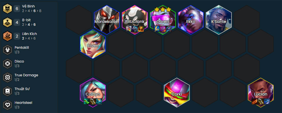 Đội hình Garen Vệ Binh
