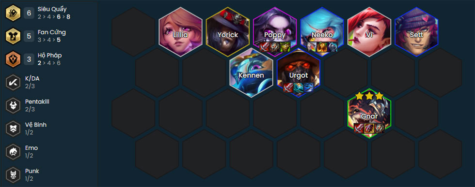 Đội hình Gnar Fan Cứng