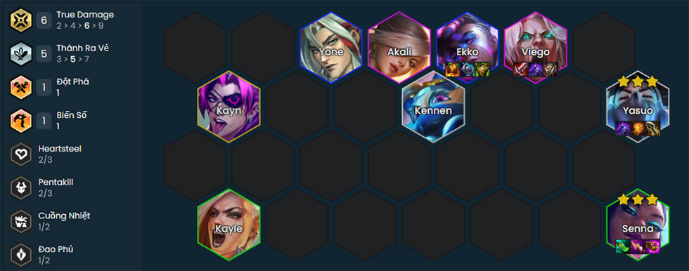 Đội hình Yasuo True Damage