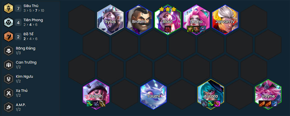 Đội hình Vayne Siêu Thú