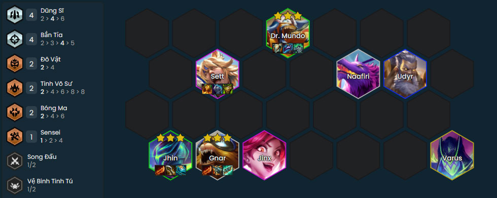 Đội hình Jhin Bắn Tỉa