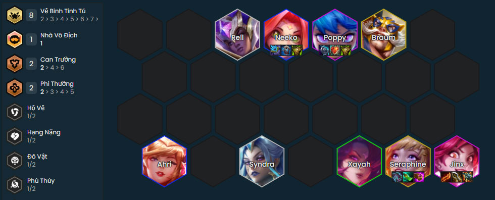 Đội hình Jinx Vệ Binh Tinh Tú
