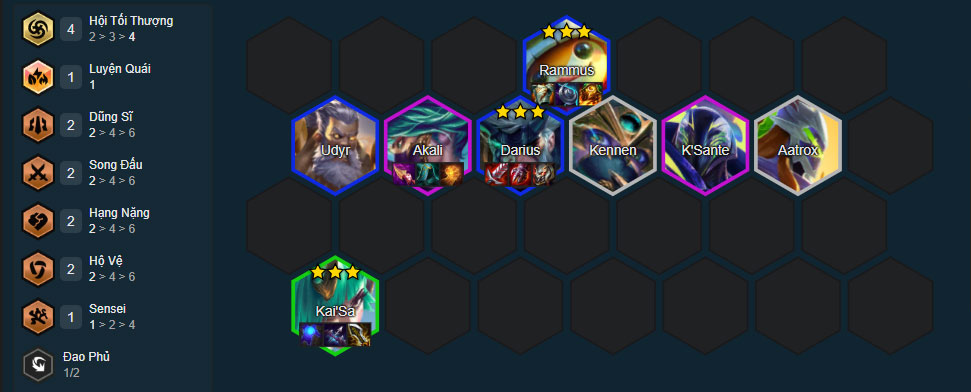 Đội hình Kai'Sa Hội Tối Thượng