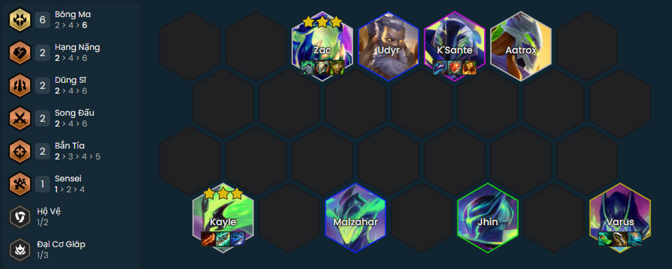 Đội hình Kayle Bóng Ma