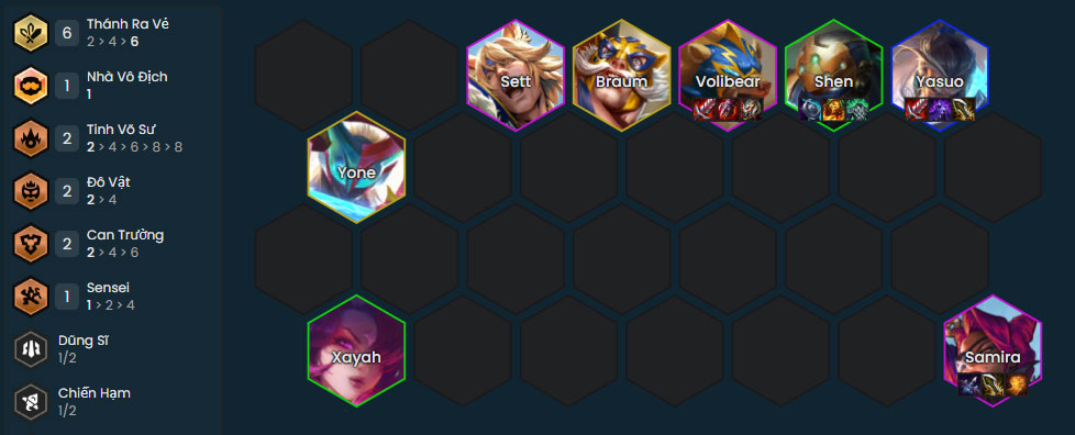 Đội hình Volibear Đô Vật