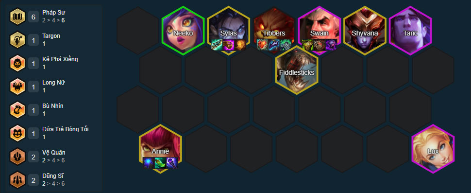 Đội hình Annie Pháp Sư Đội hình Annie Pháp Sư