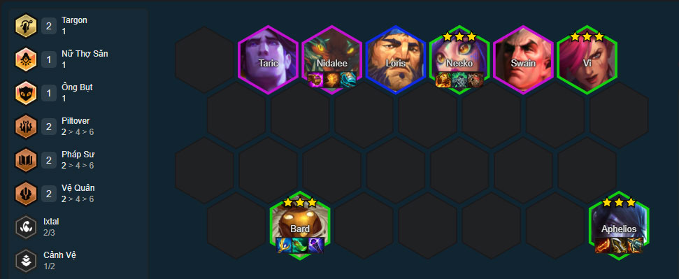 Đội hình Aphelios Vệ Quân DTCL mùa 16