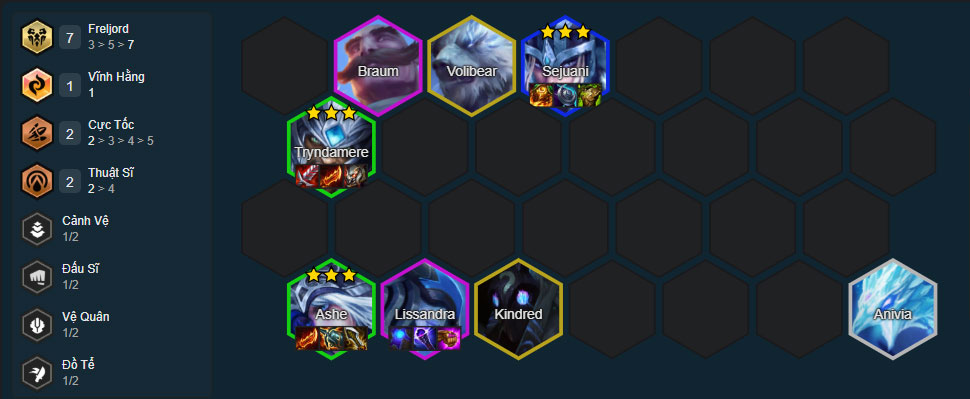 Đội hình Ashe Freljord Đội hình Ashe Freljord