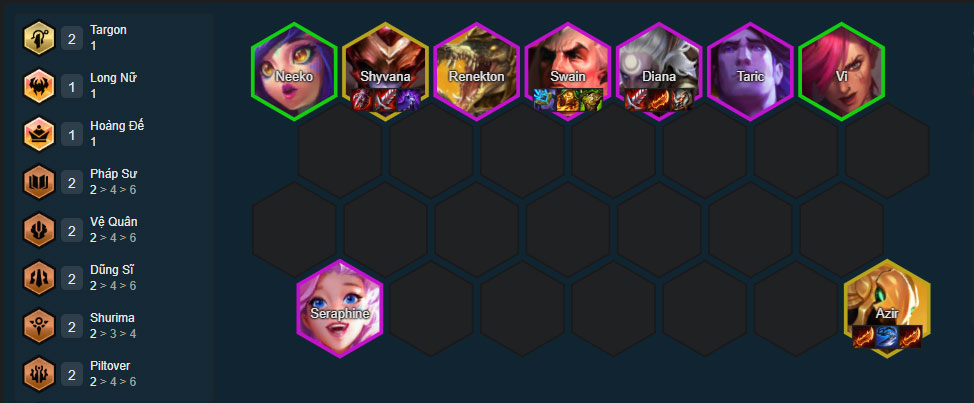 Đội hình Diana Exodia Pháp Sư DTCL mùa 16