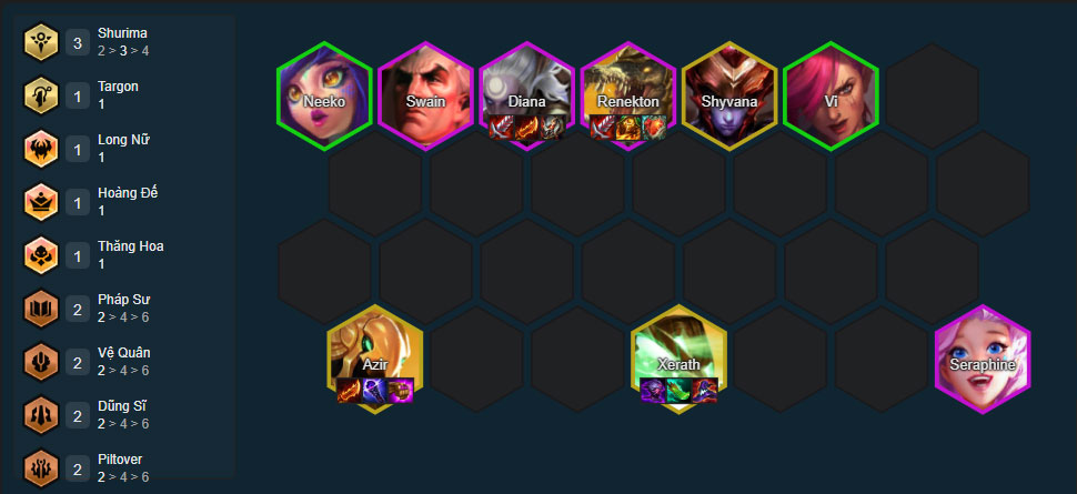 Đội hình Diana Shurima DTCL mùa 16