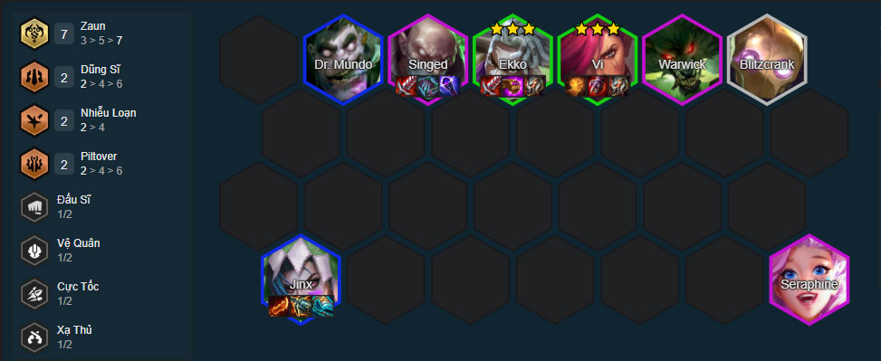 Đội hình Ekko Zaun Đội hình Ekko Zaun