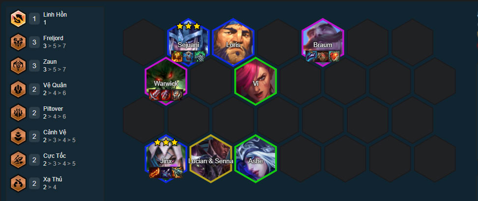 Đội hình Jinx Cực Tốc DTCL mùa 16