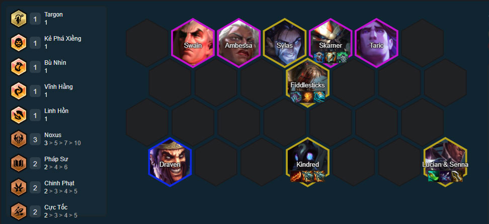 Đội hình Kindred Exodia Skarner DTCL mùa 16