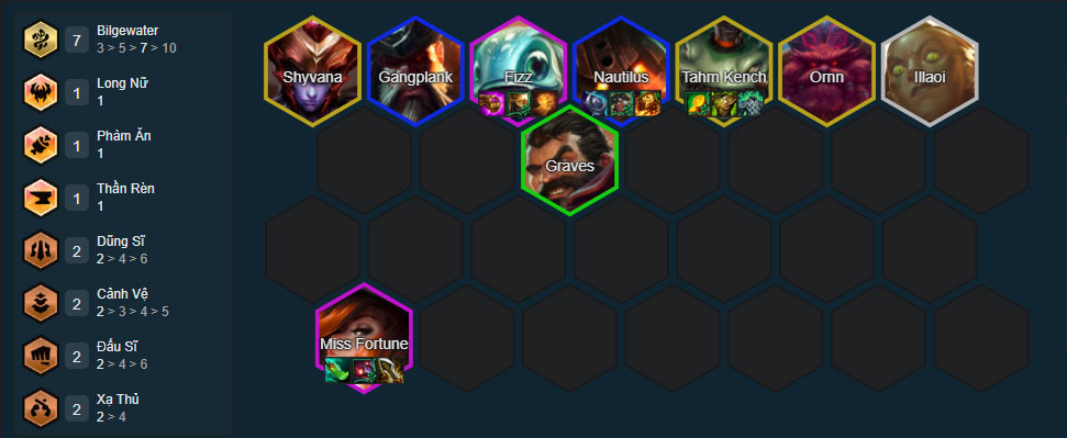 Đội hình MissFortune Bilgewater Đội hình MissFortune Bilgewater