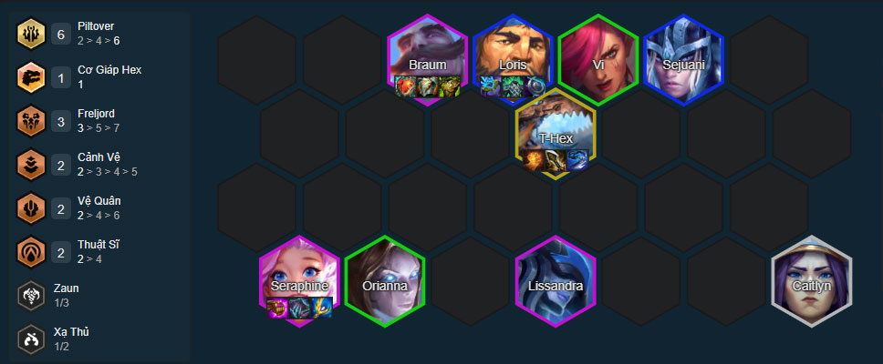 Đội hình Seraphine Piltover Đội hình Seraphine Piltover