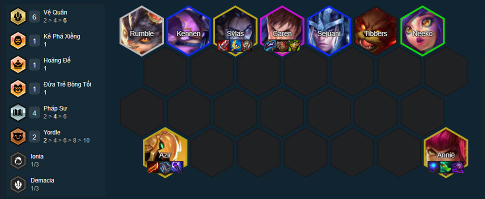 Đội hình Sylas Vệ Quân Đội hình Sylas Vệ Quân