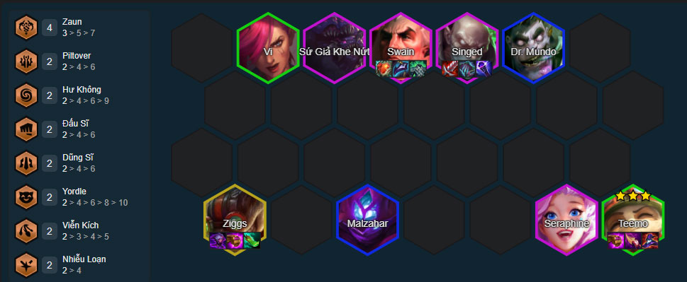 Đội hình Teemo Bộ Đôi Độc Dược Đội hình Teemo Bộ Đôi Độc Dược