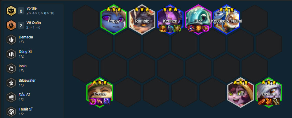 Đội hình Tristana Yordle Đội hình Tristana Yordle