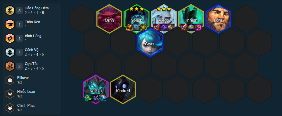 Đội hình Viego Hắc Diệt Đế Vương Đội hình Viego Hắc Diệt Đế Vương