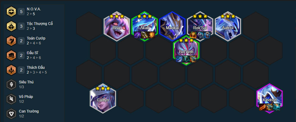 Đội hình Bel'Veth Tộc Thượng Cổ DTCL mùa 17 mới nhất