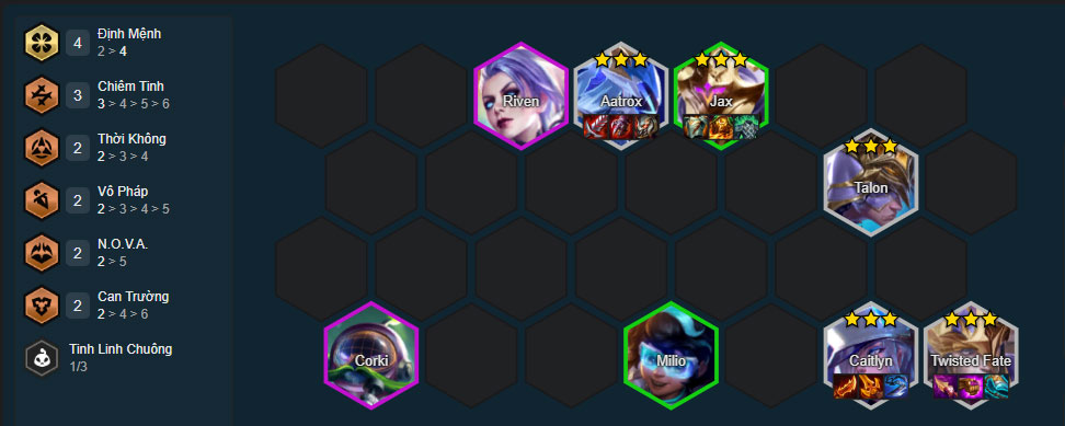 Đội hình Caitlyn Định Mệnh DTCL mùa 17 mới nhất