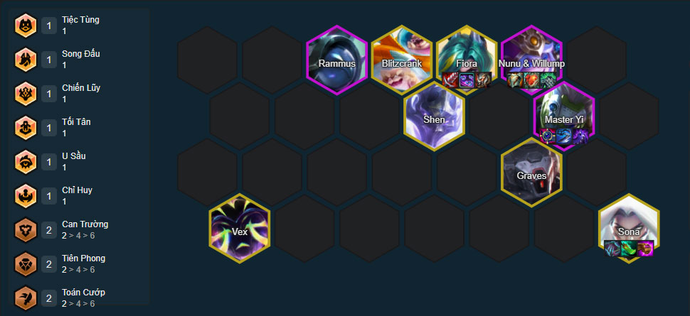 Đội hình Fiora Song Đấu DTCL mùa 17 mới nhất