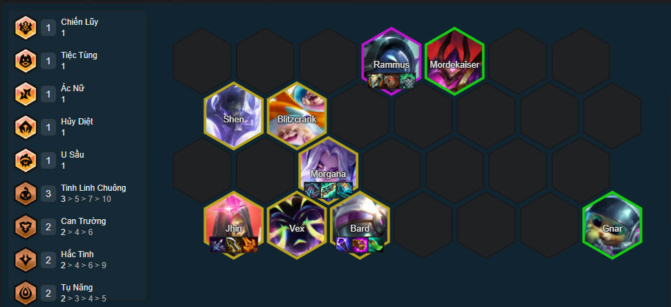 Đội hình Jhin Hắc Tinh Exodia DTCL mùa 17 mới nhất