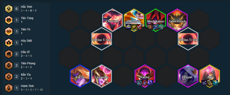 Đội hình Jhin Hắc Tinh DTCL mùa 17 mới nhất