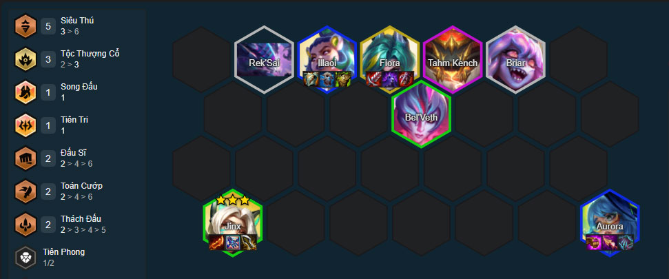 Đội hình Jinx Siêu Thú DTCL mùa 17 mới nhất