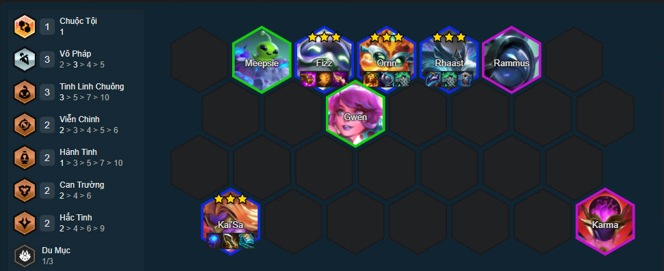 Đội hình Kai'Sa Vô Pháp DTCL mùa 17 mới nhất