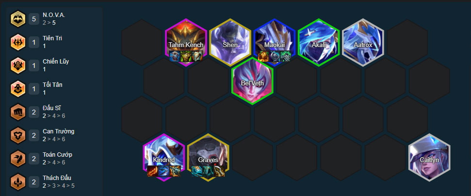 Đội hình Kindred NOVA DTCL mùa 17 mới nhất