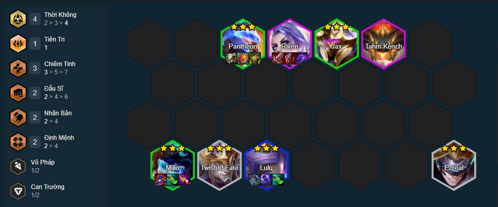 Đội hình Milio Thời Không DTCL mùa 17 mới nhất