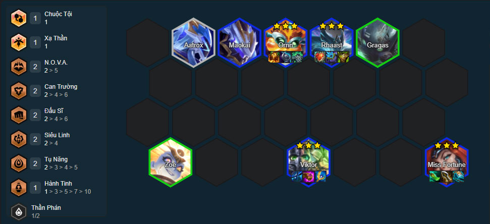 Đội hình MissFortune Tụ Năng DTCL mùa 17 mới nhất