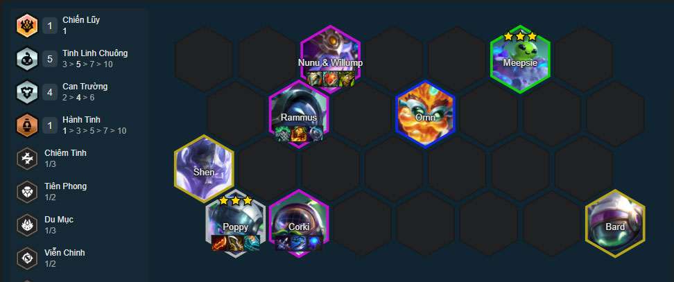 Đội hình Poppy Meep Cực Tốc DTCL mùa 17 mới nhất