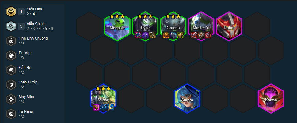 Đội hình Pyke Viễn Chinh DTCL mùa 17 mới nhất