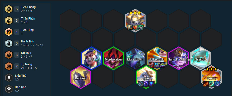 Đội hình Teemo Tiên Phong DTCL mùa 17 mới nhất