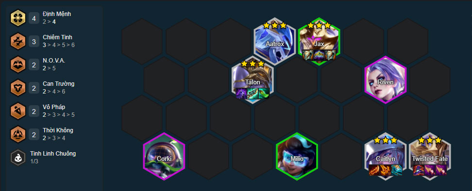 Đội hình TwistedFate Định Mệnh DTCL mùa 17 mới nhất