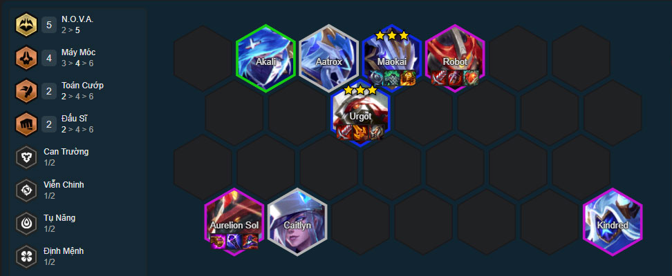 Đội hình Urgot Máy Móc Nova DTCL mùa 17 mới nhất