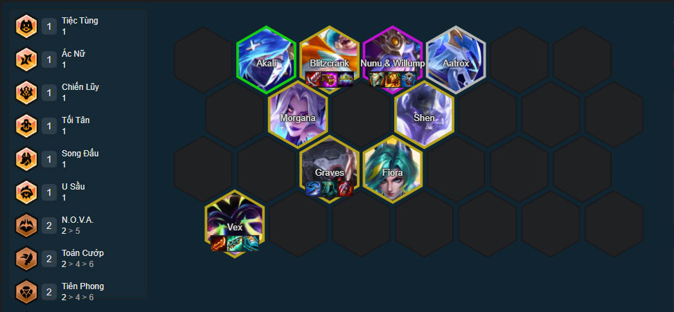 Đội hình Vex U Sầu DTCL mùa 17 mới nhất