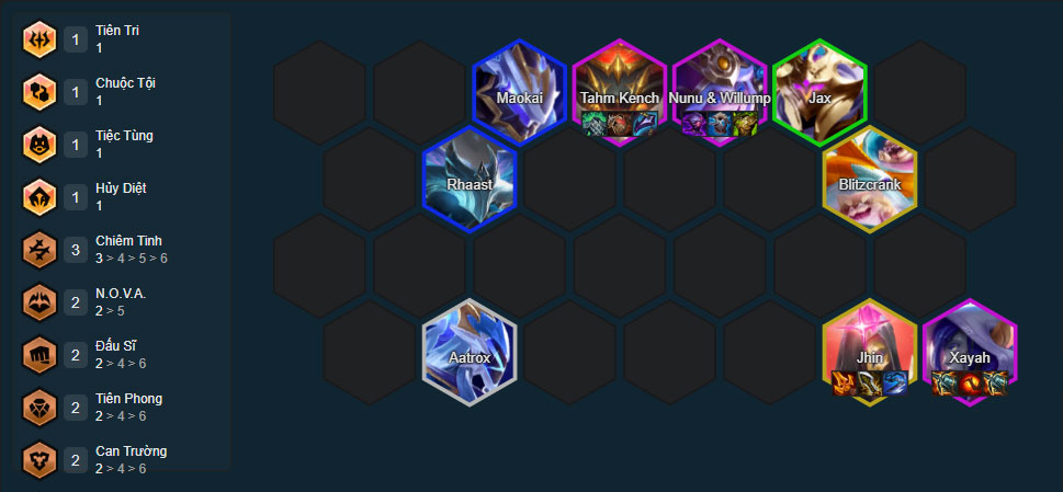 Đội hình Xayah Bắn Tỉa DTCL mùa 17 mới nhất