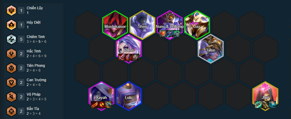 Đội hình Xayah Bắn Tỉa DTCL mùa 17 mới nhất