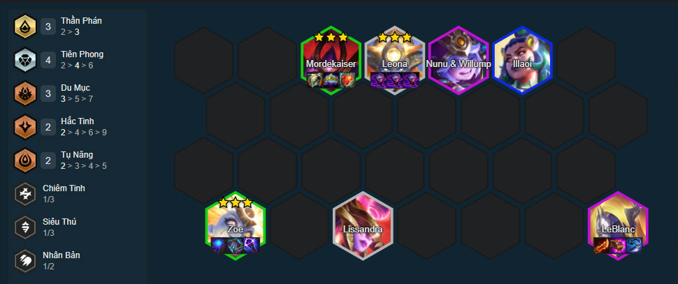 Đội hình Zoe Thần Phán DTCL mùa 17 mới nhất