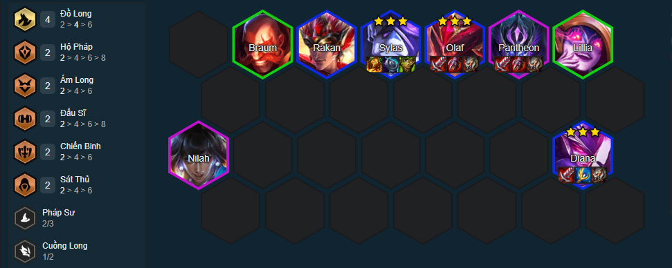 Đội hình Olaf Đồ Long Đội hình Olaf Đồ Long