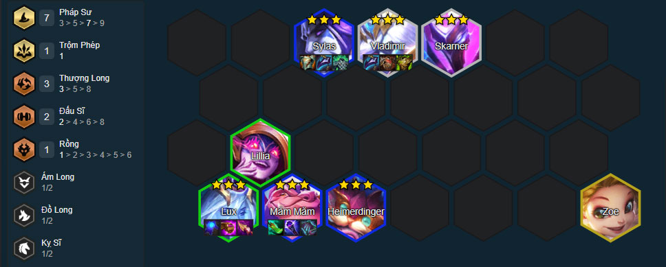 Đội hình Sylas Pháp Sư Đội hình Sylas Pháp Sư