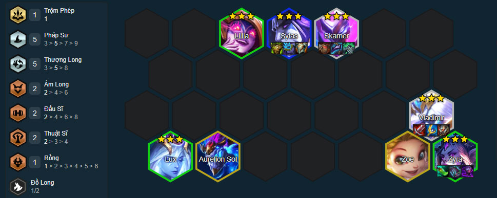 Đội hình Vladimir Huyết Tộc Vũ Trụ Đội hình Vladimir Huyết Tộc Vũ Trụ