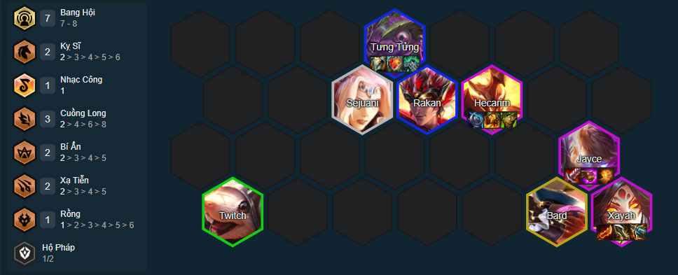 Đội hình Xayah Bang Hội Đội hình Xayah Bang Hội